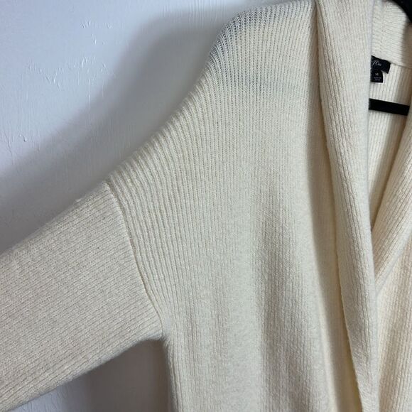 J. CREW Double Breasted Wool Blend Cardigan Coat In Cream Size M - Picture 5 of 11